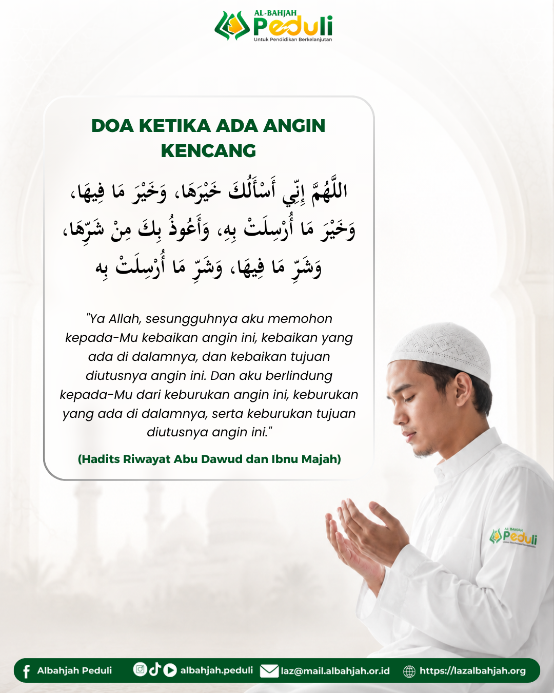 Angin Kencang Datang? Rasulullah ﷺ Mengajarkan Doa Ini untuk Memohon Perlindungan